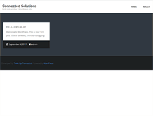 Tablet Screenshot of connectedsolutions.net